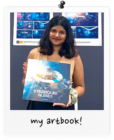 Holding my artbook